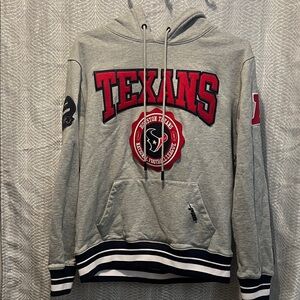 Texans Gray Hoodie with Red Accents